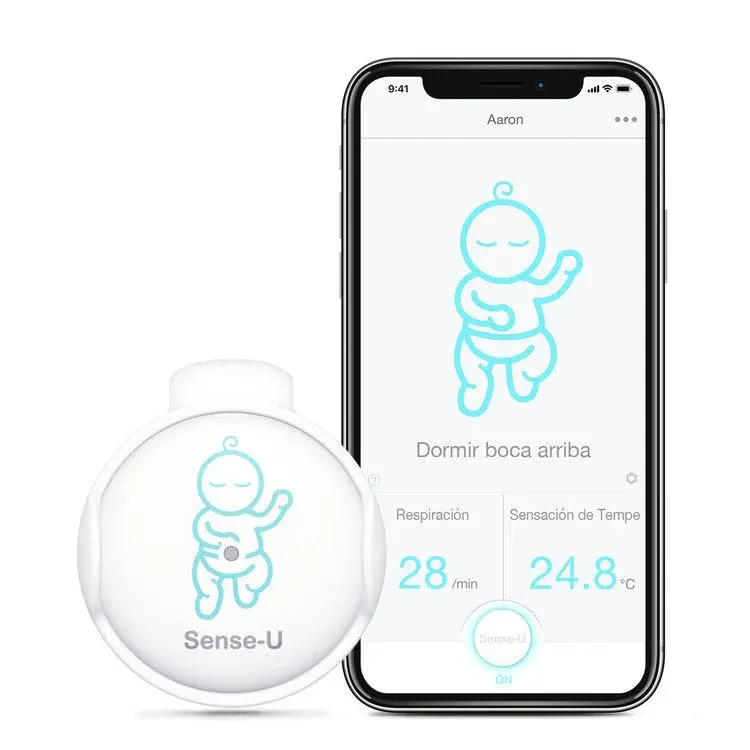 Sense-U Baby Breathing Monitor Baby Breathing Movement, Temperature, Rollover And Baby