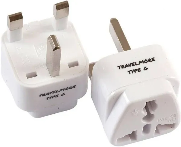 2 Pack UK Travel Adapter for Type G Plug - Works with Electrical Outlets in U...