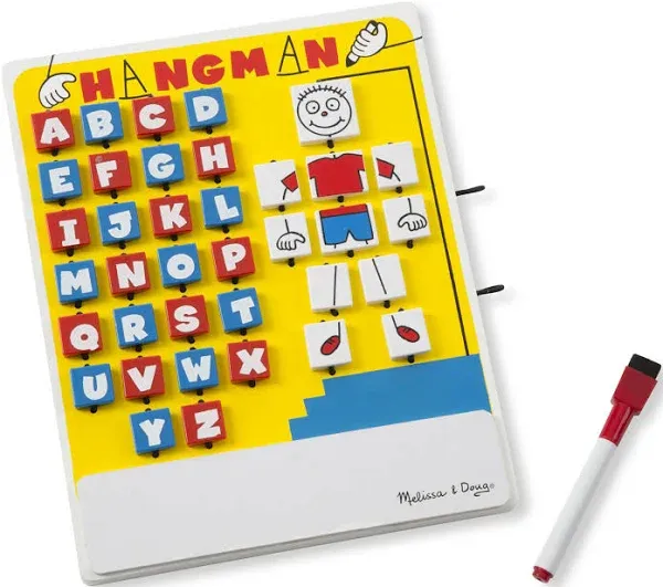 Melissa & Doug Flip-to-Win Hangman Travel Game