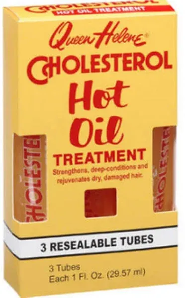 Queen Helene Cholesterol Hot Oil Treatment 1 oz 3 Count (Pack of 6)