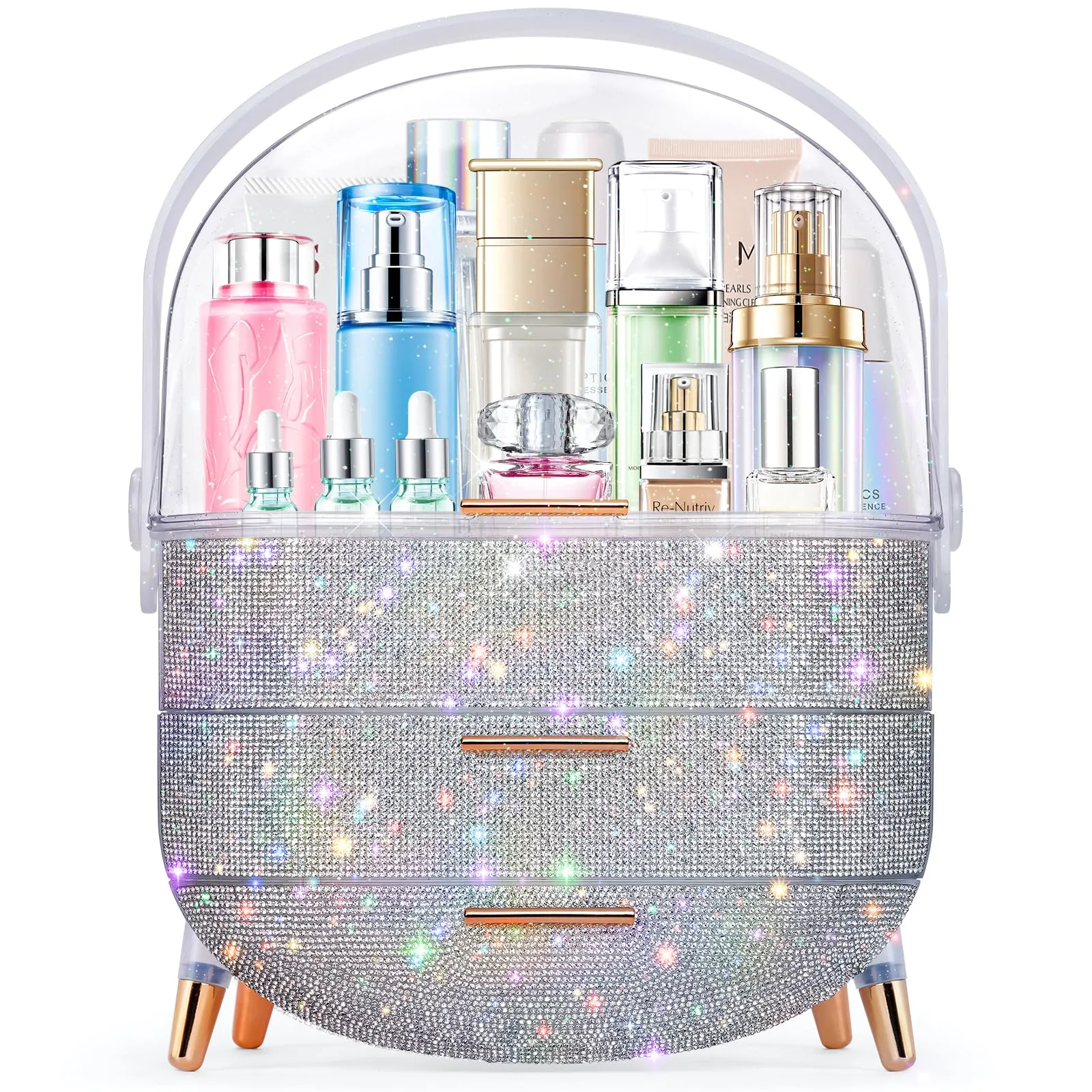 Ptesly Teen Girls Gift Makeup Organizer