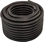 HydroMaxx 100-ft x 1.5-in LDPE Black Split Tubing Wire Loom