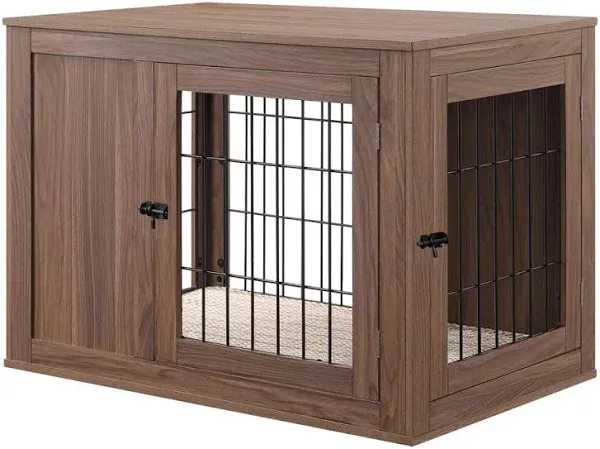 Unipaws Dog Crate End Table with Cushion