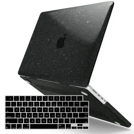 EooCoo Case Compatible with MacBook Pro 14 inch 2024-2021 M4 M3 M2 M1 Pro Max Chip A3112 A3185 A3401 A2918 A2992 A2779 A2442, Hard Shell Cases with Keyboard Cover - Space Black