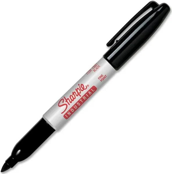 Sharpie 13763PP Industrial Fine Point Permanent Marker, Black