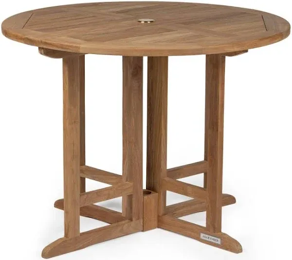 Ash & Ember Luna Grade A Teak Folding Table