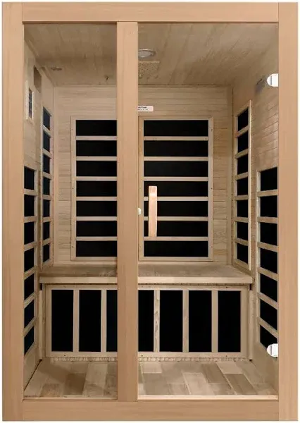 Dynamic Santiago 2-Person Full Spectrum Near Zero EMF Far Infrared Sauna (Canadian Hemlock)