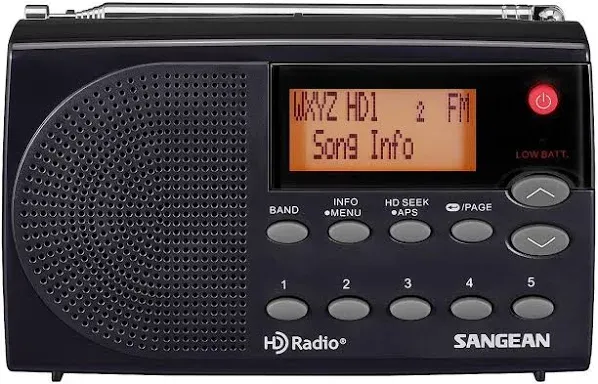 Sangean HDR-14 HD Radio/FM Stereo/AM Portable Radio