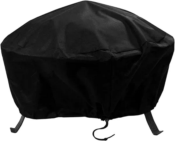 Sunnydaze Round Fire Pit Cover, Black