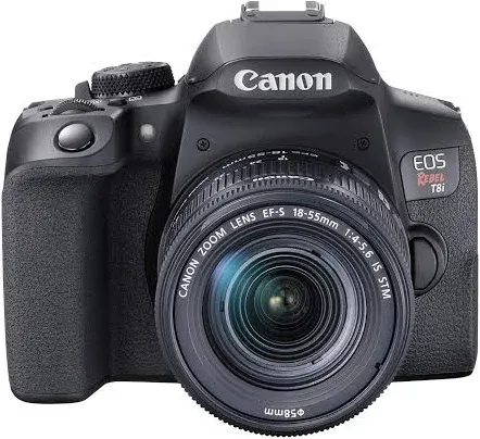 Canon EOS Rebel T8i DSLR Camera 18-55mm Lens