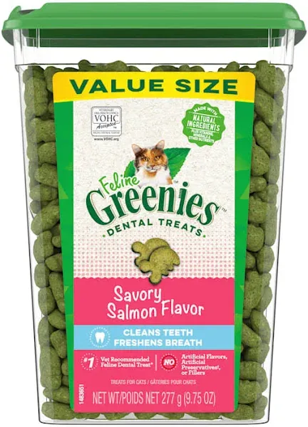 Greenies Feline Savory Salmon Dental Cat Treats