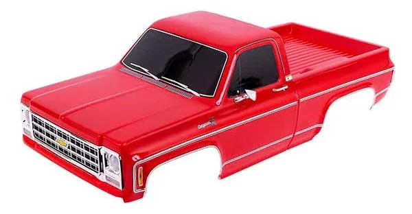 Traxxas TRX 9212 R Body Chevrolet K 10 Truck 1979 Red incl. KT NEW