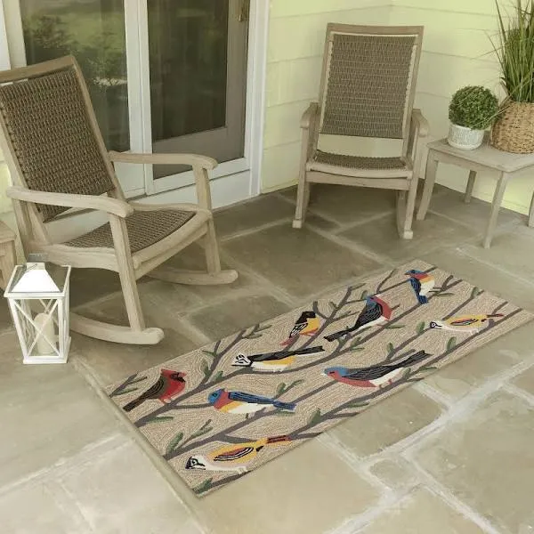 Liora Manne Frontporch Indoor Outdoor Area Rug Multi Color 80% Polyester