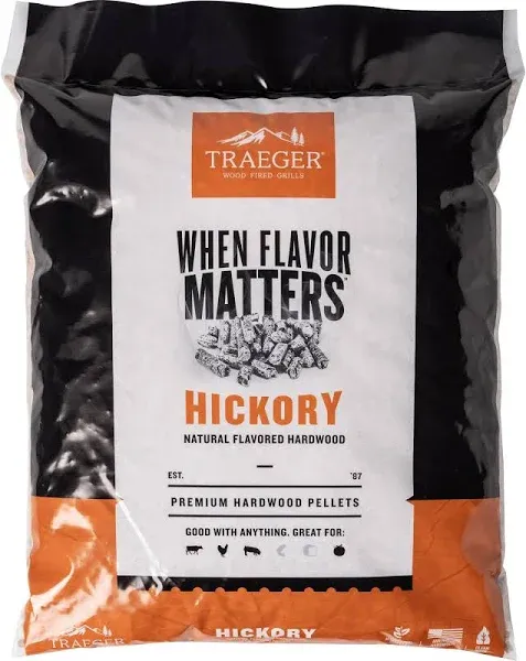 Traeger Premium Hardwood Hickory Pellets