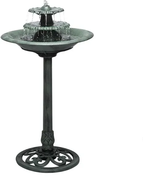 Alpine Corporation Alpine Tiered Pedestal Water Fountain