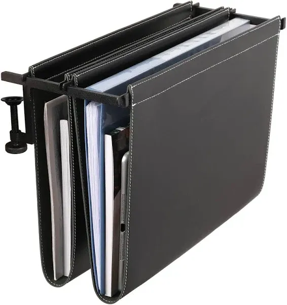 Hanging Desk File Organizer, Vertical Letter Size+black+gre<wbr/>en 