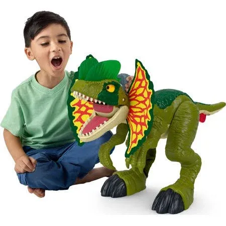 Fisher-Price Imaginext Jurassic World Thrash Attack Dilophosaurus Dinosaur Toy