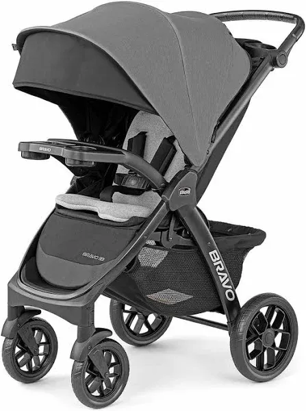 Chicco Bravo Le Cleartex Quick-Fold Stroller - Pewter