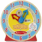 Melissa & Doug Wooden Turn & Tell Clock