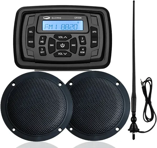 Marine Bluetooth Radio Boat Car Stereo Dashboard Digital Audio System Receive...