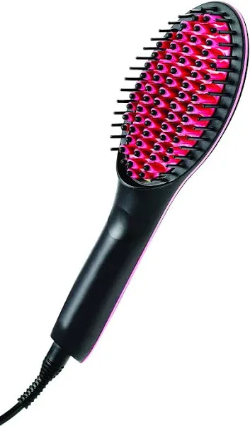 Simply Straight Ceramic Brush Hair Straightener Brush New In Box