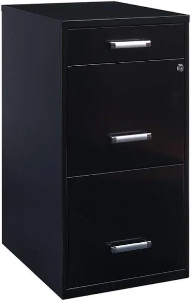 SPACE SOLUTIONS 20225 Vertical File Cabinet,Black 317Z55