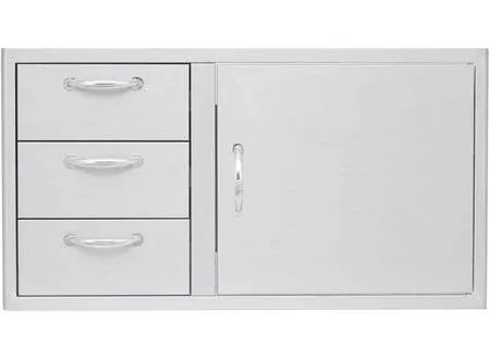 Blaze 39-Inch Access Door &amp; Triple Drawer Combo BLZ-DDC-39-R