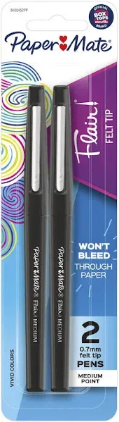 Paper Mate Flair Point Guard Felt Tip Marker Pens