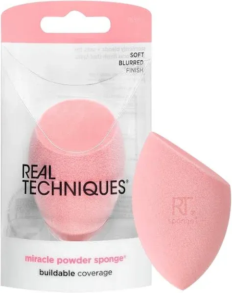 Real Techniques Miracle Powder Sponge, One Size