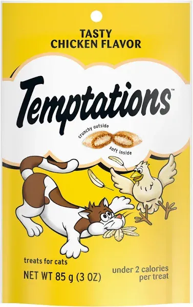 Temptations Classic Crunchy and Soft Cat Treats Tasty Pouch (Chicken)