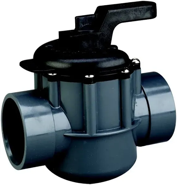 Pentair 263028 Pool 3-Way Plumbing PVC No Lube Diverter Valves