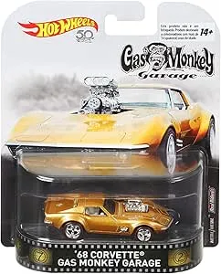 Hot Wheels Gas Monkey 68 Corvette Vehicle, 1:64 Scale