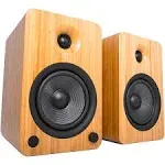 Kanto YU6 Powered Speakers with Bluetooth Bamboo