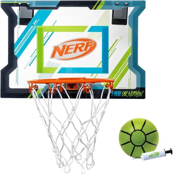 Pro Hoop Basketball Set - Includes Mini Nerf Basketball - Steel Rim for Dunking