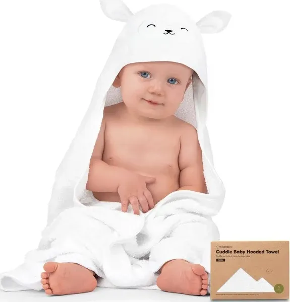 Keababies Cuddle Organic Bamboo Baby Hooded Towel