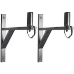 On Stage SS7914B Fixed Wall Mount Speaker Bracket, (Pair) 80 lbs Capacity