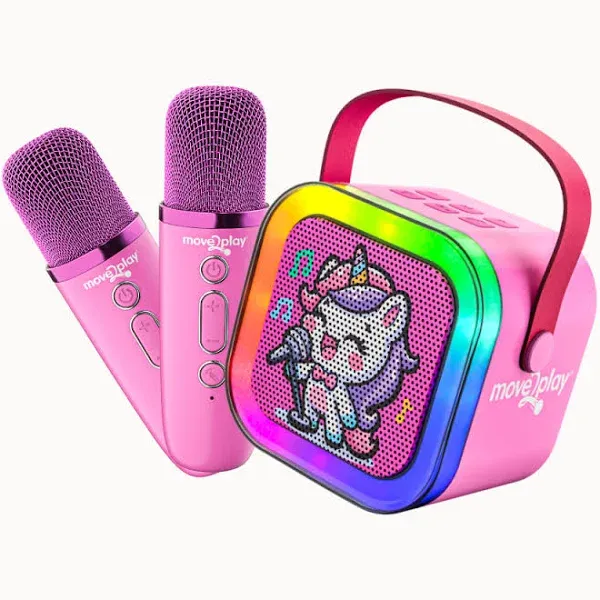  Mini Karaoke Machine for Kids | Includes 20+ Kids Songs | Connect Blue