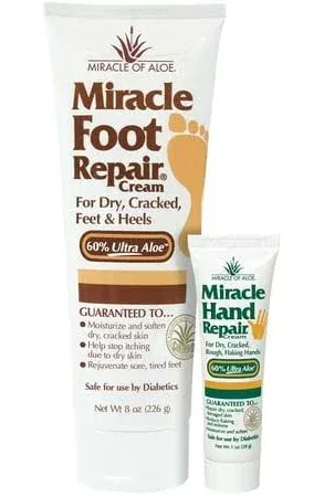 Miracle Hand Repair 8 oz. & Miracle Foot Repair 1 oz. tube