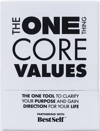 Best Self The One Thing: Core Values Deck Card Game