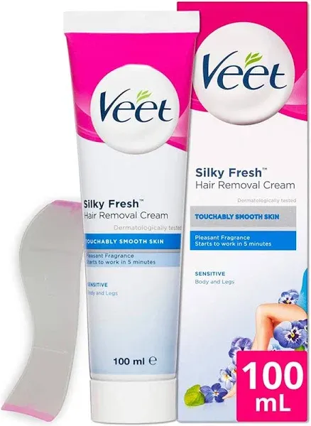 Veet Hair Removal Cream Silk &amp; Fresh Dry Skin,Sensitive Skin,Normal Skin