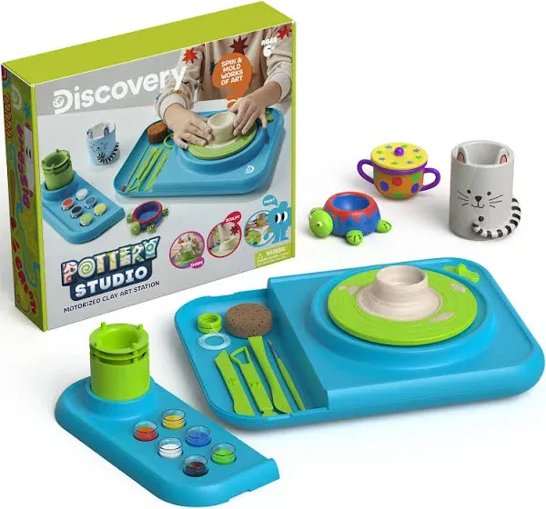 Discovery Kids Pottery Studio Motorized Clay Art Station