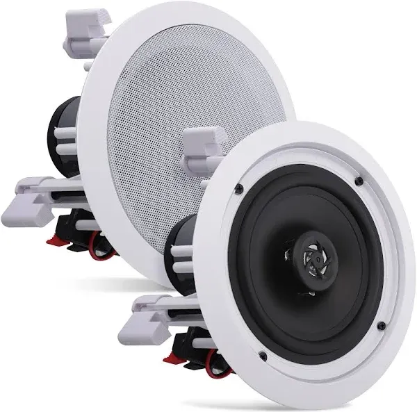 Pyle PDIC1661RD 6.5 Inch 200 Watt In Ceiling Wall 2 Way Speaker System