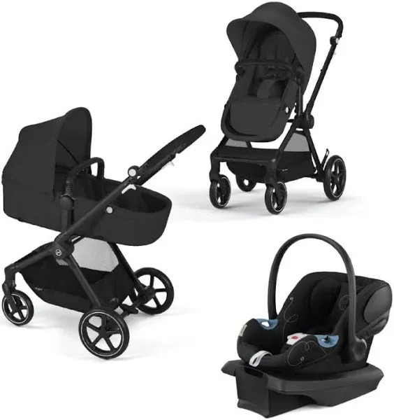 Cybex Eos 5-in-1 Aton G Travel System - Moon Black