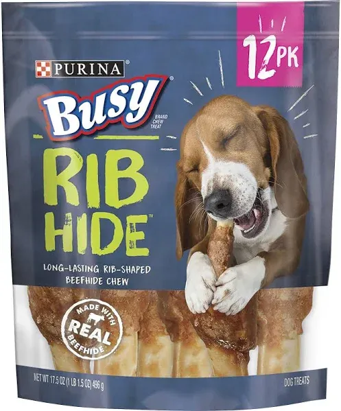 Purina Busy Bone Rib Hide Dog Treats