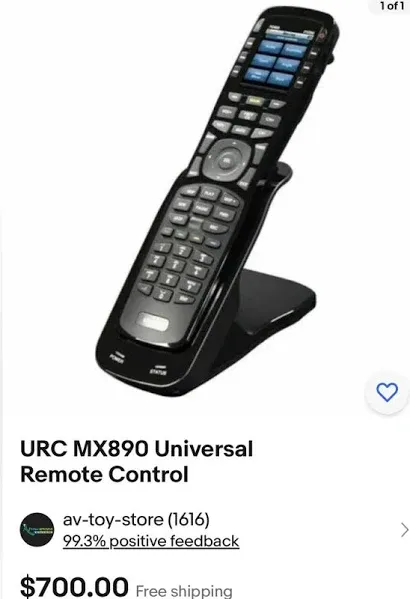 URC MX-890i IR/RF PC Programmable Remote  and charger