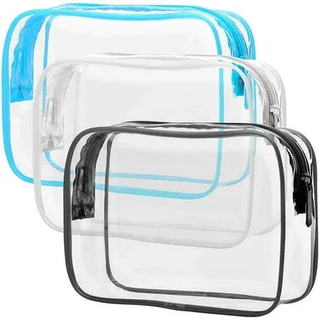 Packism Clear Makeup Bag TSA Approved Toiletry Bag Size