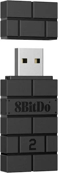 8Bitdo Wireless USB Adapter 2 for Switch, Switch OLED,Raspberry Pi, for PS5, PS4