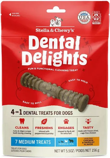 Stella & Chewy's Dental Delights Dog Treats Medium / 23.2oz