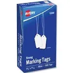 Avery® Medium-Weight White Marking Tags, 1 3/4 x 1 3/32, 1,000/Box (AVE12204)