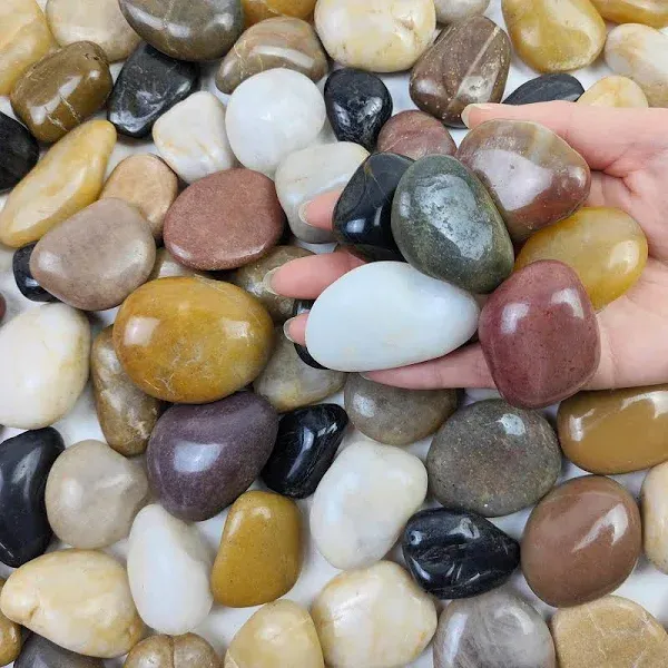 FANTIAN 40lb Decorative Polished Pebbles